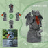 WENYLE Solar Garden Outdoor Statues Flame Dragon with Solar Lights, Lawn Decor Cool Drake Figurine for Patio Balcony