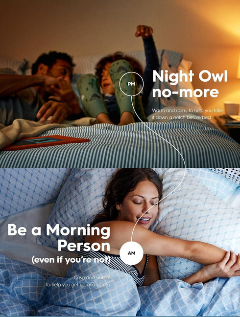 A19 Bulb 2-Pack, C by GE C-Sleep Smart LED Light by GE Lighting, Works with Alexa