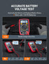 AstroAI Digital Multimeter Tester 2000 Counts with DC AC Voltmeter and Ohm Volt Amp Meter for Voltage, Current,