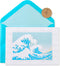 Papyrus Blank Card (Hokusai Wave)
