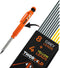 THORVALD 12 Leads Carpentry Pencil, 8 Grey + 4 Yellow Strong 2.8 mm Leads for Mechanical Pencils