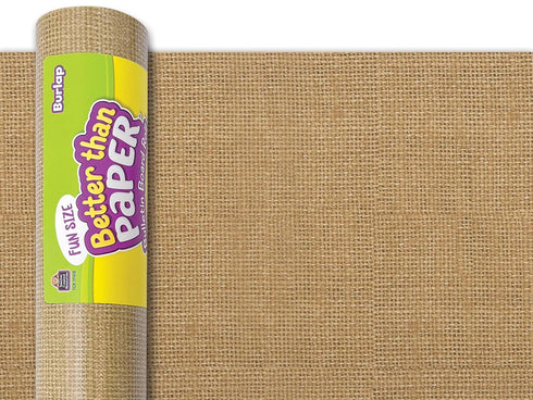 Fun Size Better Than Paper Bulletin Board Roll, Teacher Created Resources, 18" x 12', Burlap