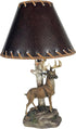 12 Inch Urbalabs Brown Rustic Rustic Accent Western End Table Standing Table Lamp Shade Farmhouse Nightstands Living