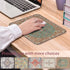 Seorsok Square Aesthetic Bohemian Vintage Mouse Pad,Office Home Mouse Mat Design,Waterproof Antique Ethnic Mouse pad,Non-Slip Rubber Base Computer Mouse Pads for Wireless Mouse,Brown&Green by Seorsok