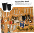 4pcs Set OUNONA Pegboard Tool Organizers Hooks Versatile Storage for Screws and Wrenches Easy Mounting Garage Wall