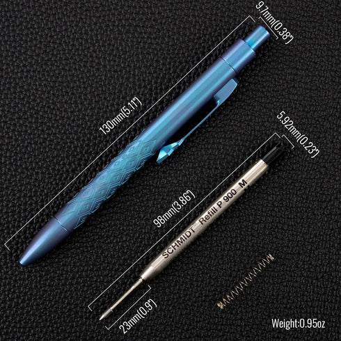 Premium Titanium Ballpoint Pen with Smooth Gel Ink, Luxury Writing Instrument for Business, Office & Daily Use -