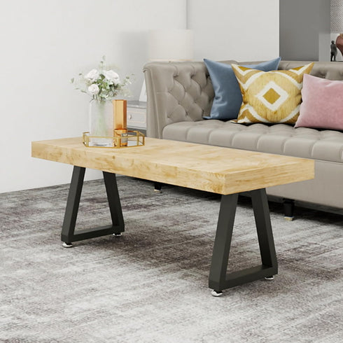 Y-CFHFC 16 Inch Set 2 (H16 W10.8, Trapezoid Bench Legs Metal Coffee Table Legs, End & Side Table Feets, DIY Furniture