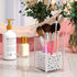 NIUBEE Acrylic Pen Holder 2 Pack, Clear Desktop Pencil Cup Organizer for Office Desk Accessory