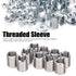 Thread Inserts, 10 PCS M8 to M10 Thread Adapter Insert Nut Thread Repair Sleeve Threaded Bushing Screw Reducing Conversion Tool, for Furniture Projects Automotive Electrical