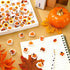 Whaline 120Pcs Fall Mini Erasers - Cute Pumpkin, Turkey, Maple, Sunflower for Autumn Party Favors