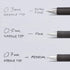 Pentel BLN75ABX Gel Pen - Retractable/Refillable, Needle Tip, 0.5mm, 12/BX, BK Ink