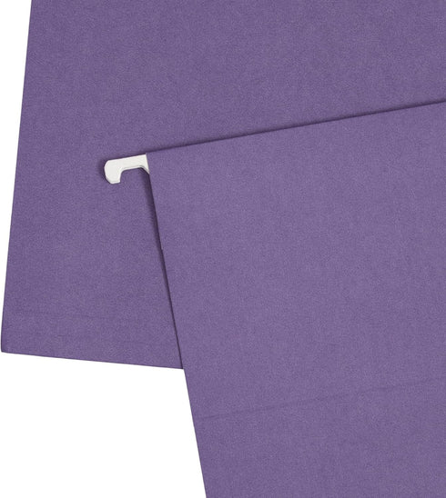 Blue Summit Legal Hanging File Folders, Legal Size, Purple – 25 Pack for Organization
