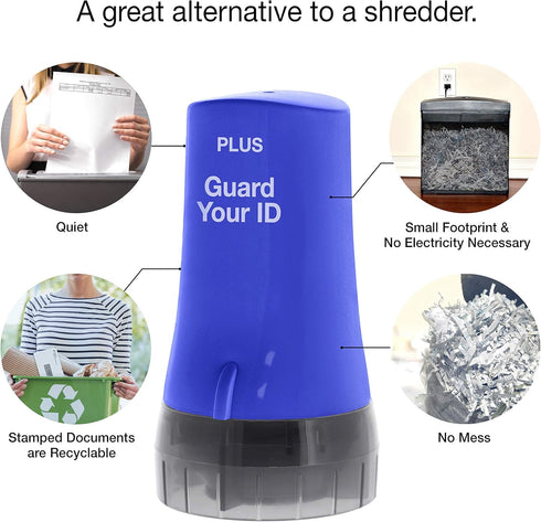 Guard Your ID Confidential Security Roller Set Advanced 2.0 for Identity Theft Protection (Regular 3-Pack, Blue)