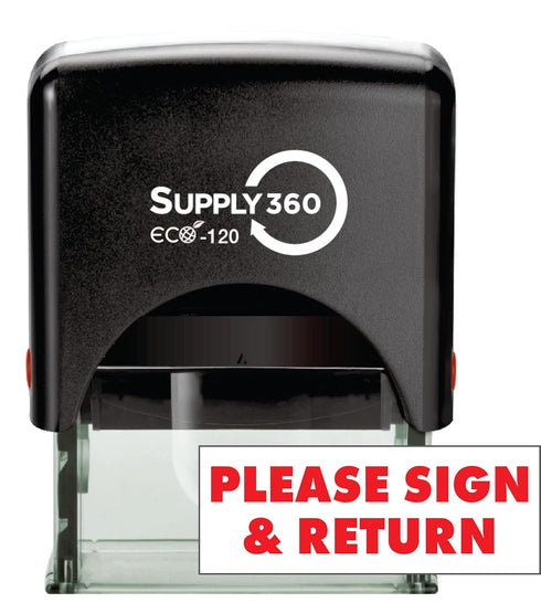 Please Sign & Return Rubber Stamp with Red Ink