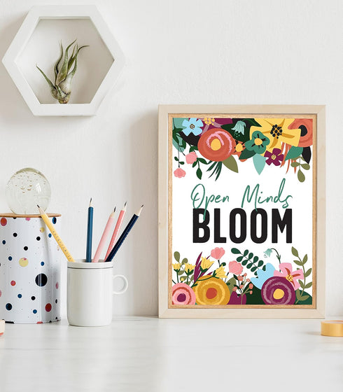 Carson Dellosa Grow Together 12pc Motivational Poster Set 8.5" x 11" Nature Decor for Classroom Wall