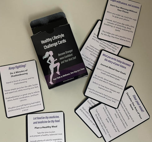 Generic 50-Day 2026 Mindset Affirmation Cards for Self-Love | New Year Glow-Up Challenge Cards | Motivation & Self-Care