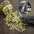 Sopoby 100PCS Heat Shrink Ring Connectors, 3/8" Yellow, 12-10 AWG, Electrical Crimp Connectors