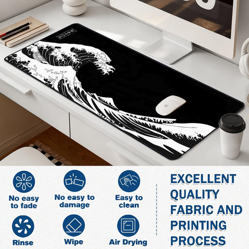 Yuhijoy (35.4" 15.7") 35.4L 15.7W inches) Mouse Pad Gaming - Desk Mat for Keyboard and Mouse - Large Mouse Pad