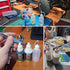 Kang&Chang 20pcs Squeezable Plastic Bottles, 30ml with Steel Needle Dropper and Childproof Cap for Liquid