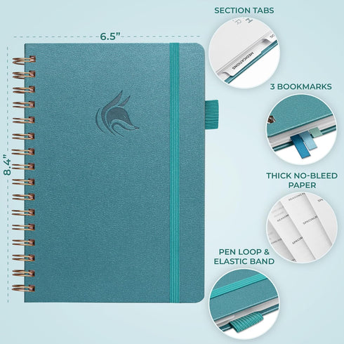 Clever Fox Personal Health Record Keeper Medical Care Planner Wellness & Medication Tracker Journal for Patients