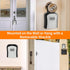 Portable Key Lock Box, Key Holder Safe Security Lock Box for Indoor, Outdoor, Garage, Garden, Store (Grey, 2)