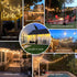 Commercial 48FT, 15+1 S14 Bulbs 2200K, Outdoor String Lights LED Replaceable Edison Black Weatherproof Cord for Patio
