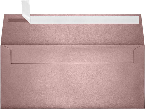 LUXPaper #9 Slimline Invitation Envelopes | Peel & Press | Misty Rose Metallic | 3 7/8" x 8 7/8" | 84lb. Text | 50 Qty