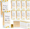 Zowekto 48 Set Employee Graduation Appreciation Gifts Bulk Inspirational Bamboo Pens with Thank