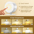 3CCT Dimmable, 360Rotation White-1 Pack LED Wall Mounted Lamps, Battery Operated Rechargeable Wall Lights,