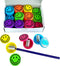 Pencil Sharpeners for Kids with Removable Neon Colored Lids, 48 Pack - Smile FACE