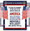 Pledge of Allegiance Poster LAMINATED American Flag Print for Classroom Décor, 15x20