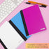 BAZIC Composition Book, 80 Sheet, 5" x 7" Poly Cover Notebook, Writing Journal Comp Lined Notebooks, Assorted Color,