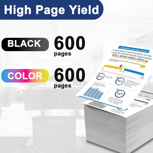LC103 LC103XL High Yield Ink Cartridges, Replacement for Brother, 5 XL Pack