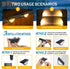24 Garden(6 Pack, SOLPEX Solar Step Lights for Outside, LEDs Solar Stair Lights Outdoor Waterproof Decor for Porch