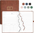 EMSHOI Meeting Notebook - A4 Large Project Planner, 240 Pages, PU Leather Hardcover, 8.5" x 11", Coffee for Work