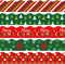 Whaline 69Ft Christmas Classroom Borders, Red Green Xmas Trim Stickers for School Office Christmas Decor