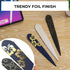 Uncommon Desks Letter Opener - 3 Pack Plastic Letter Openers with Trendy Designs, Ergonomic Handle for Comfort