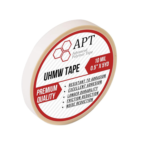 APT UHMW Polyethylene Tape, Resists Abrasion and Impact for Surface Protection, 0.5" x 5Yds