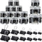 Yexiya 640 Pcs Assorted Sizes Binder Clips, Black Metal Paper Clamps for School and Office Supplies