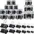 Yexiya 640 Pcs Assorted Sizes Binder Clips, Black Metal Paper Clamps for School and Office Supplies