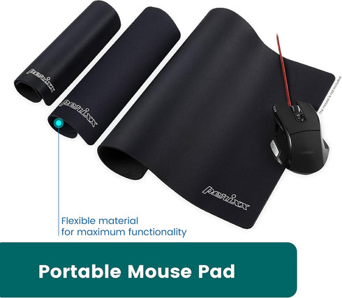 Perixx DX-1000L Waterproof Gaming Mouse Pad, Non-Slip Rubber Base, L Size 12.60x10.60x0.08 Inches