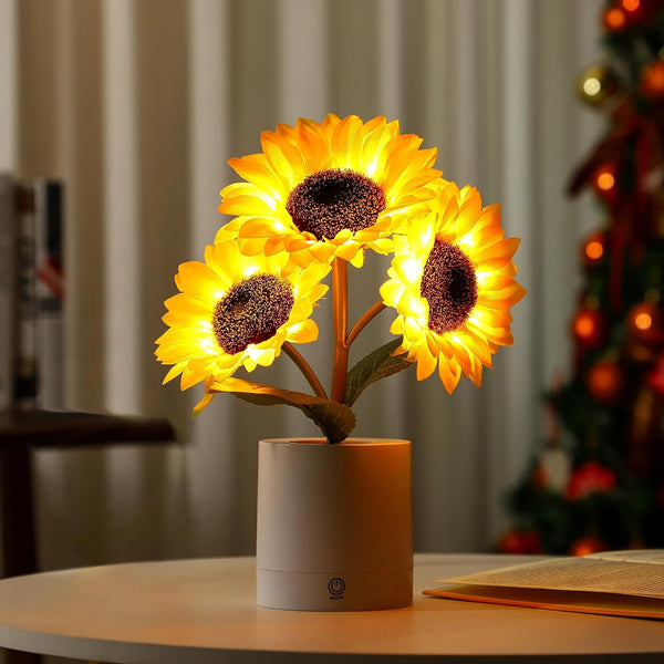 Sunflower Flower Lamp Gifts for Birthday Christmas Valentines Mothers Day Gifts for