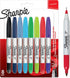 Sharpie 33861PP Twin-Tip Permanent Marker, Fine/Ultra-Fine Bullet Tips, Assorted, 8/Set