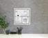 U Brands 14 x 14 Inches Rustic Weekly Dry Erase Planner Board, Office Supplies, White Wood Frame