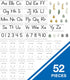 Carson Dellosa 52-Piece Farmhouse Manuscript Alphabet & Number Line Bulletin Board Set, Phonics Posters, Modern