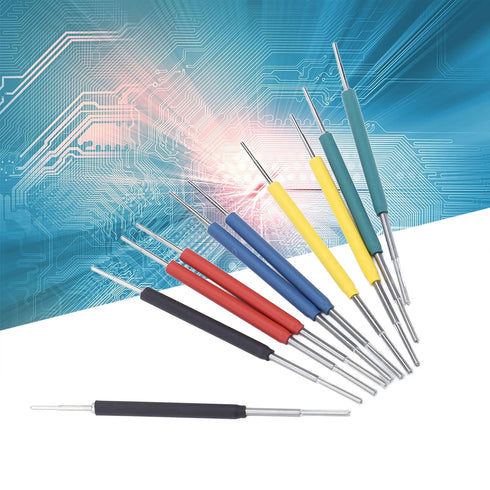 10Pcs Mini Grabber SMD IC Test Hook Clips Probes Kit for Logic Analyzer with Silicone Jumper Wires