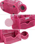 EasyPAG Desk Organizer, Mesh Desktop Office Supplies Caddy with Drawer, Pink