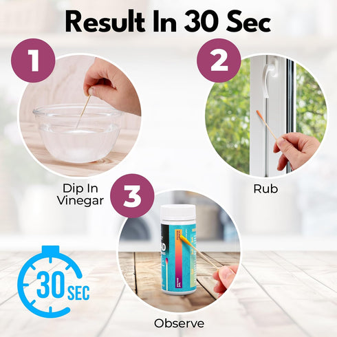 30 Lead Test Kit, Units, Lead Paint Test Kit, Lead Test Swabs for Instant Lead Detection Home Use on All Surfaces: