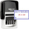 MaxMark Office Self Inking Date Stamp with Phrase Entered, 2 Color Blue/Red Ink