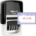 MaxMark Office Self Inking Date Stamp with Phrase Entered, 2 Color Blue/Red Ink